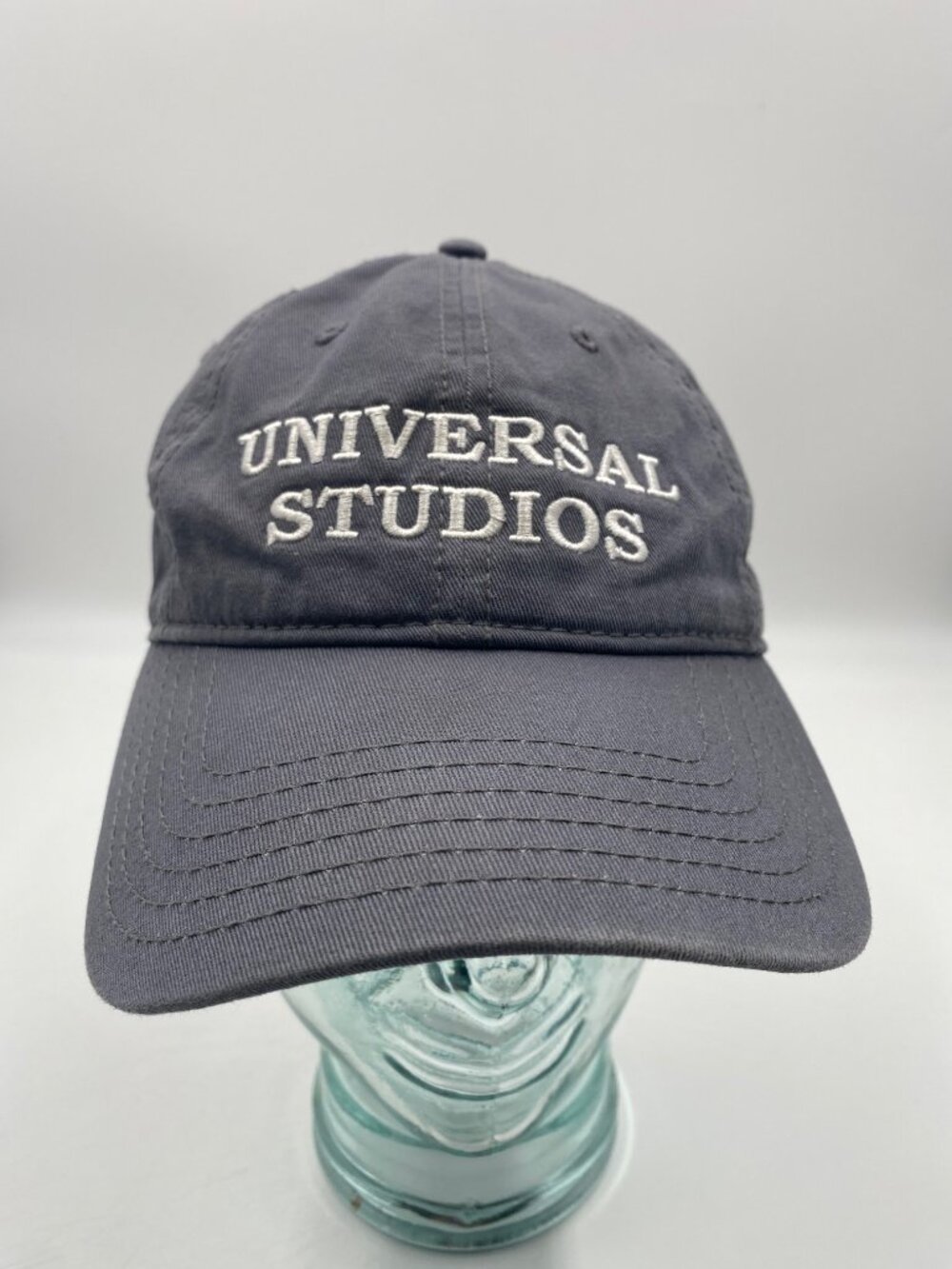 Universal Studios Hat One Size Adjustable Strapback Gray Cap Theme Park Souvenir